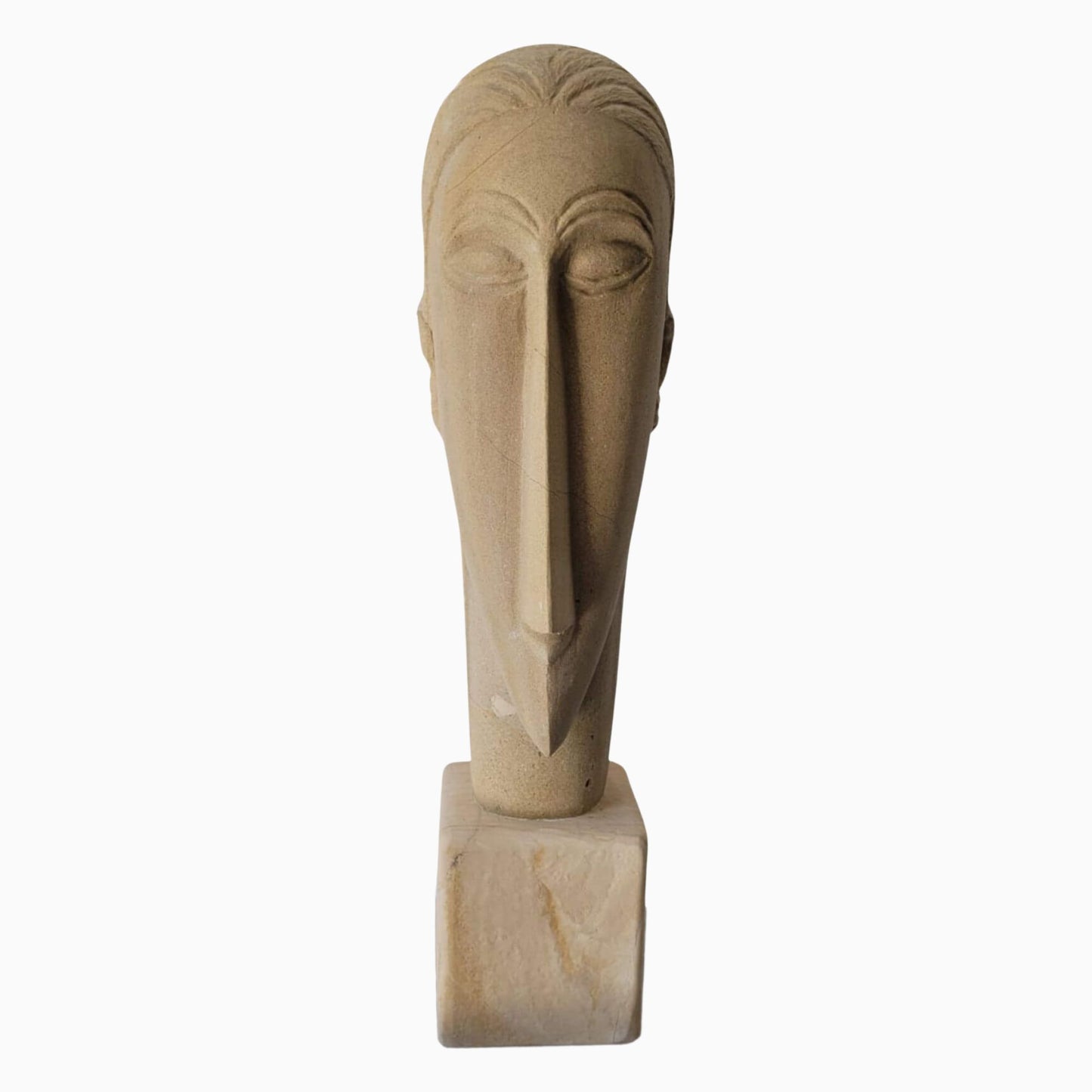 Scultura in Pietra di Bisaccia ispirata a Modigliani Arte Contemporanea e Design Italiano | Sculture Melillo