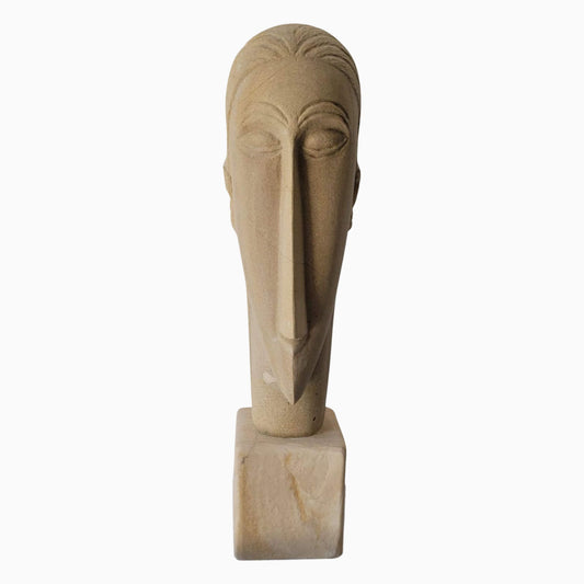 Scultura in Pietra di Bisaccia ispirata a Modigliani Arte Contemporanea e Design Italiano | Sculture Melillo