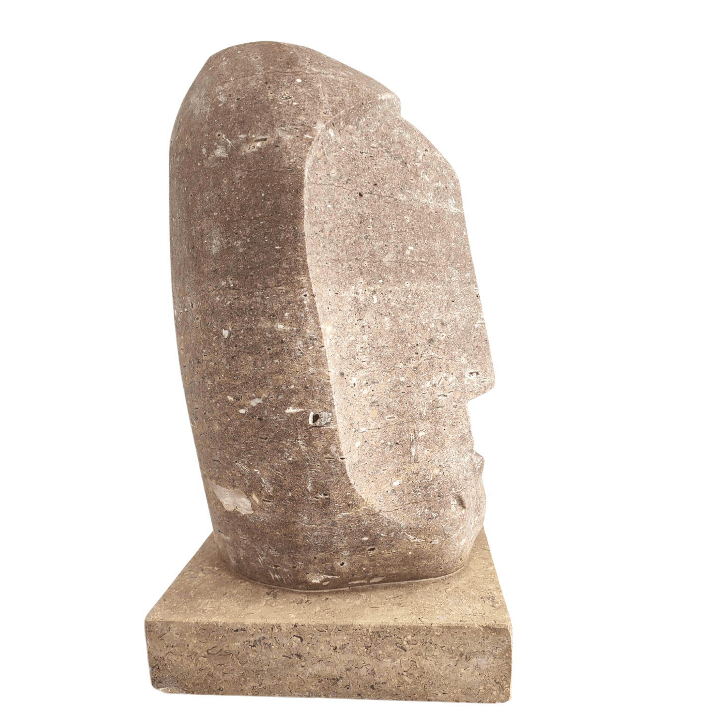 Figura tribale scolpita manualmente, perfetta per ambienti minimalisti