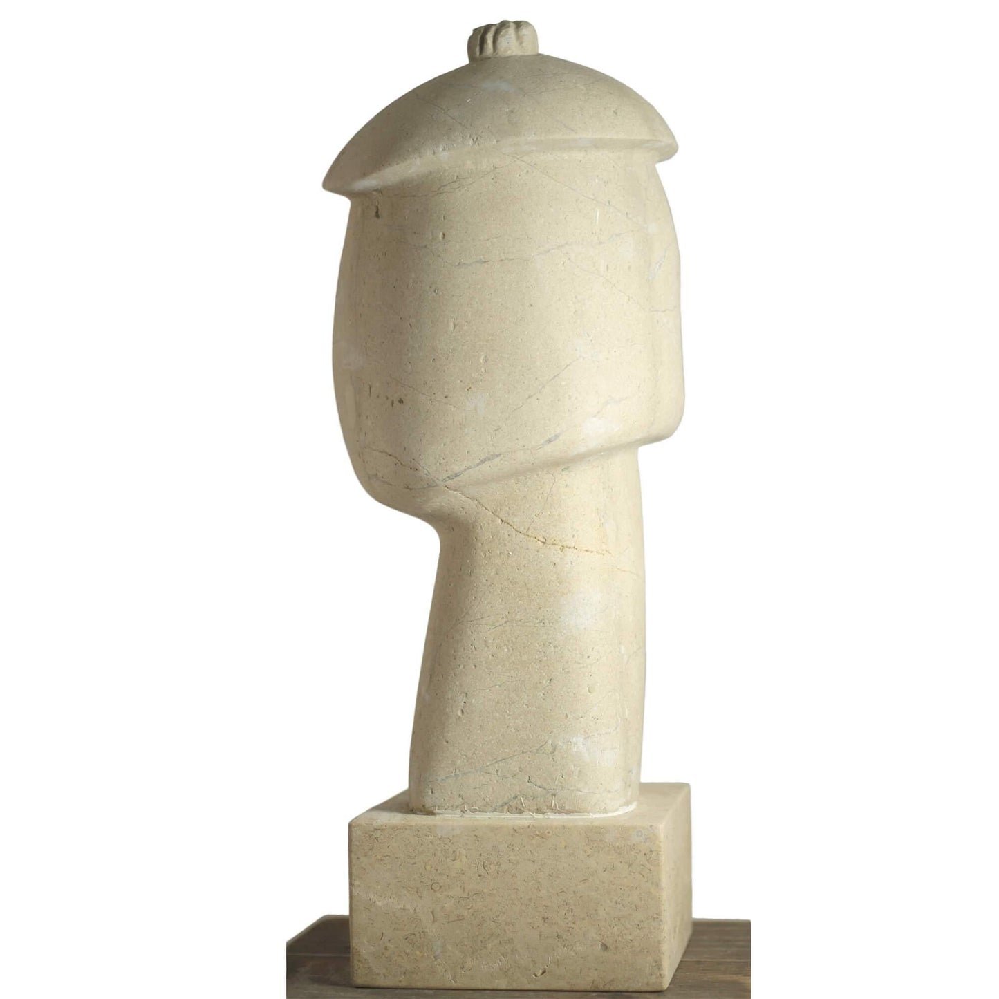 Scultura moderna in pietra per arredo d’interni

