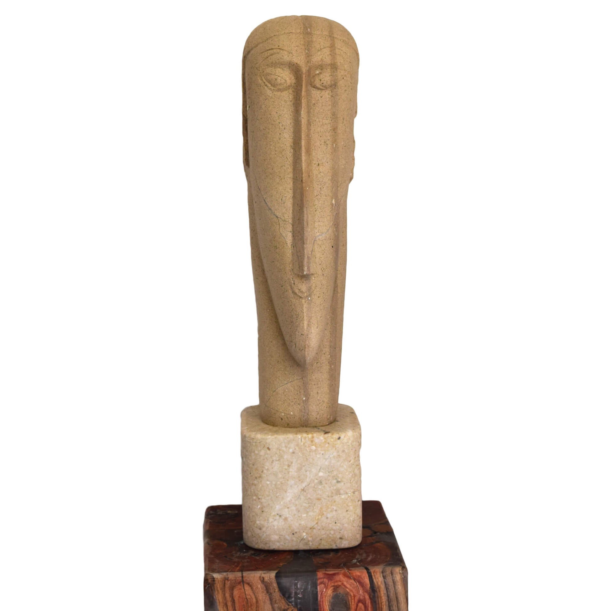 Scultura in pietra naturale ispirata ad Amedeo Modigliani