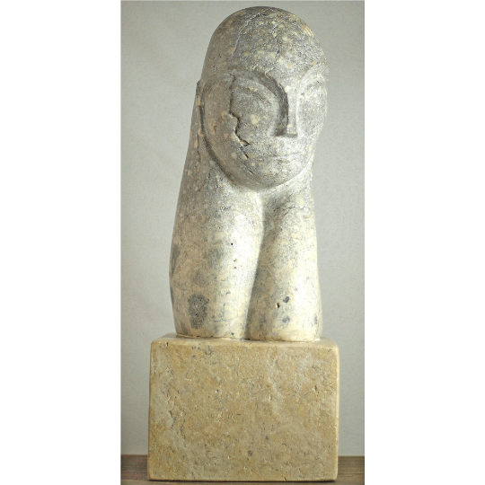 cultura contemporanea ispirata a Brancusi in pietra naturale-sculture-melillo