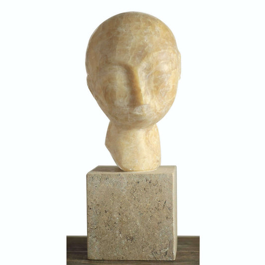 Scultura in onice e pietra calcarea realizzata a mano